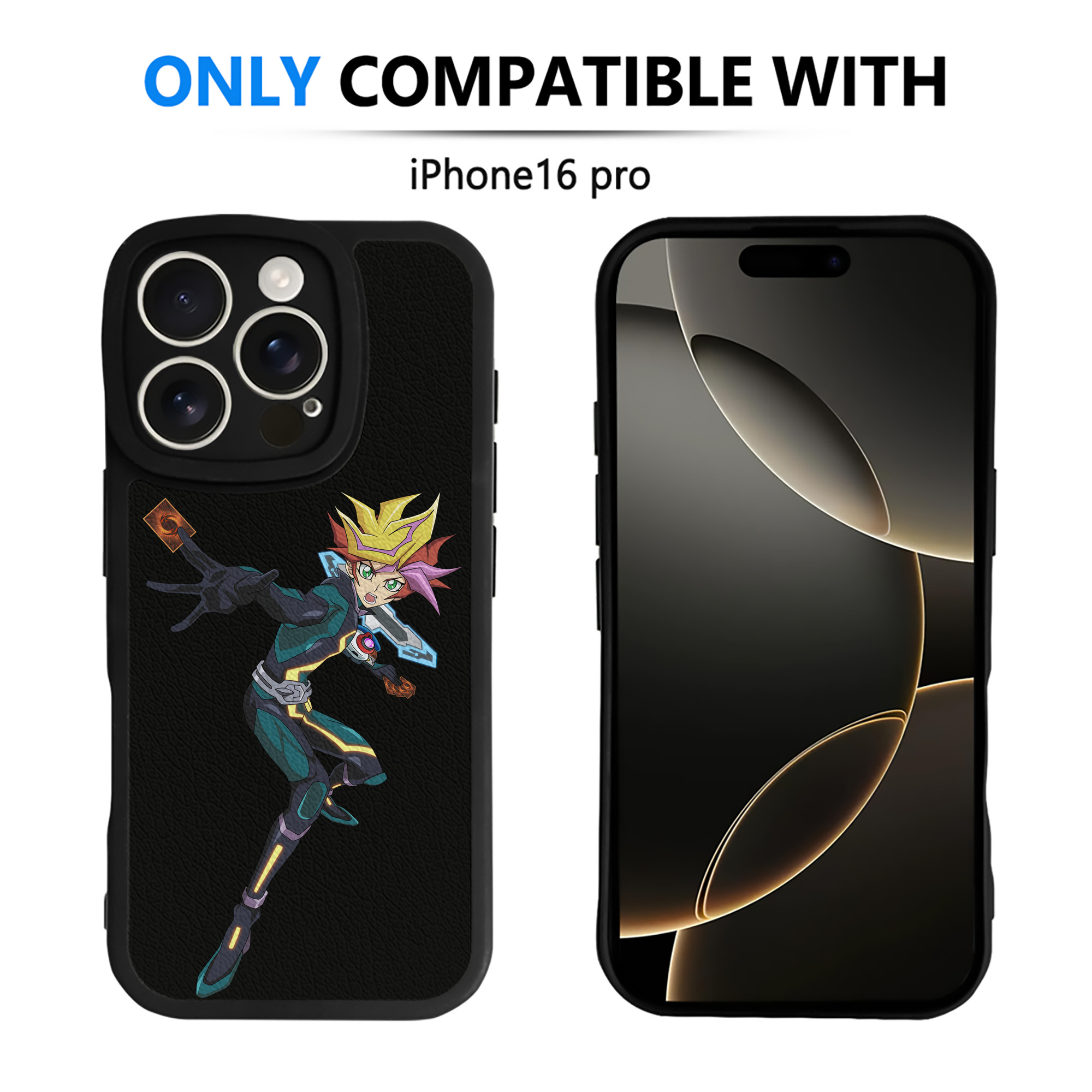 遊☆戯☆王 Yu-Gi-Oh! 【iPhone 16シリーズ対応】シリコンスマホケース（レザー調） 材質：シリコン